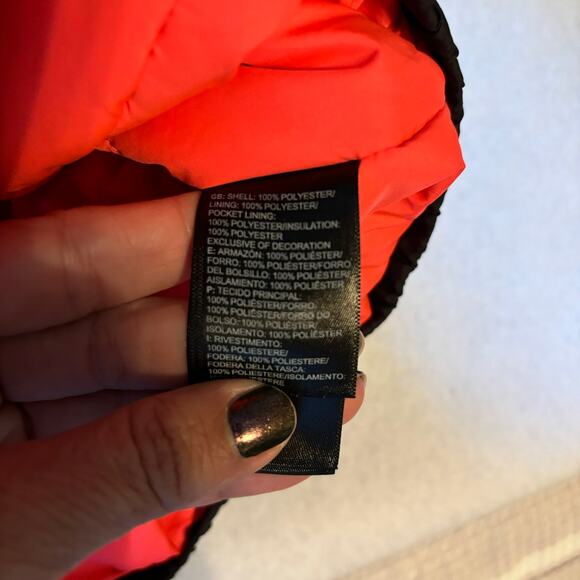The North Face Girls Black Pink Jacket Coat Size Medium 10/12 - Picture 5 of 6